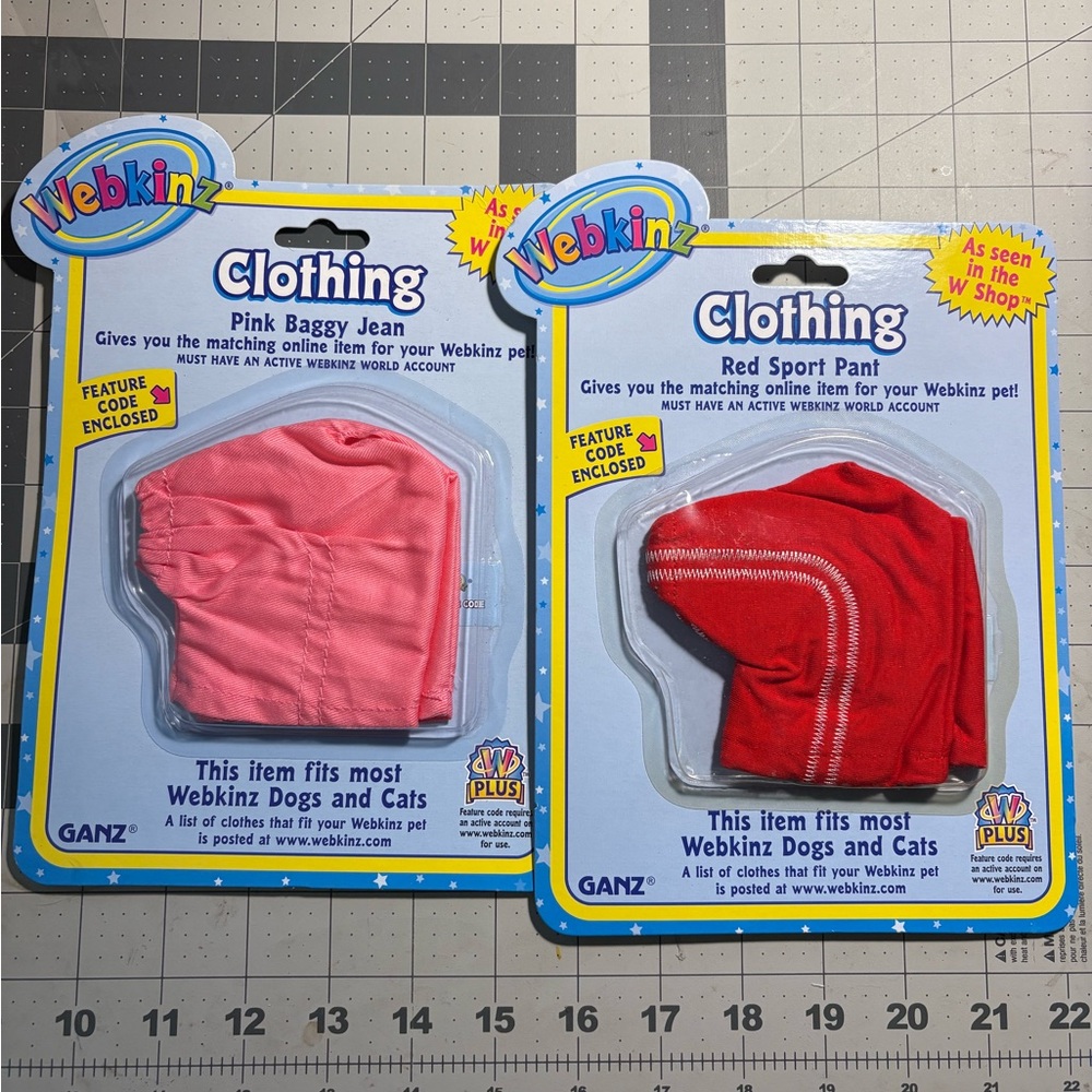 GANZ Webkinz Pink Baggy Jean Clothing